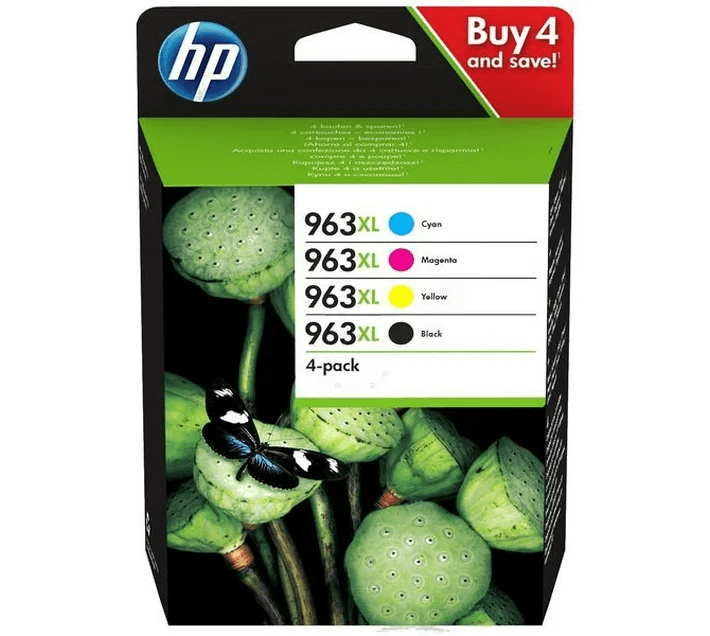 HP 963XL BK/C/M/Y High Yield Original Ink Cartridge Pack (HBL963XL4)