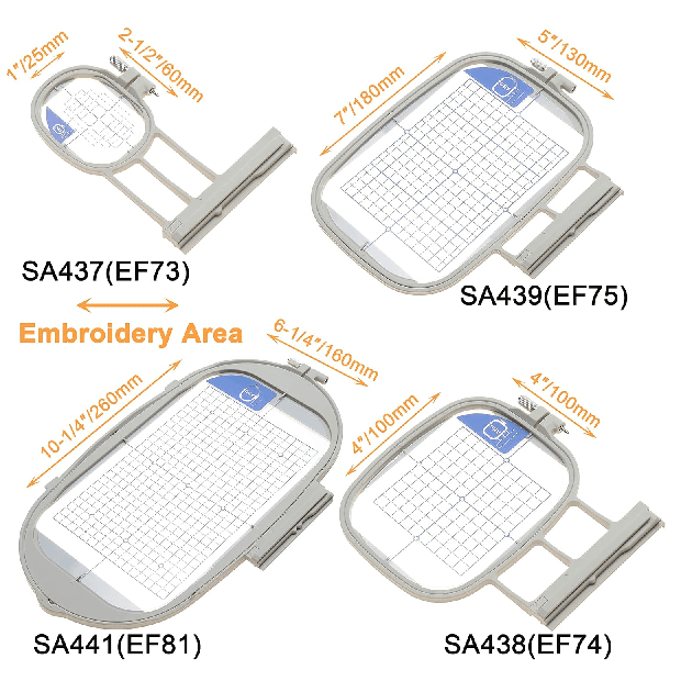 Brother Embroidery Hoop Set New Style