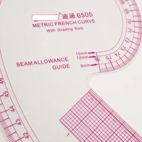 French Curve Grading Ruler (Plastic)