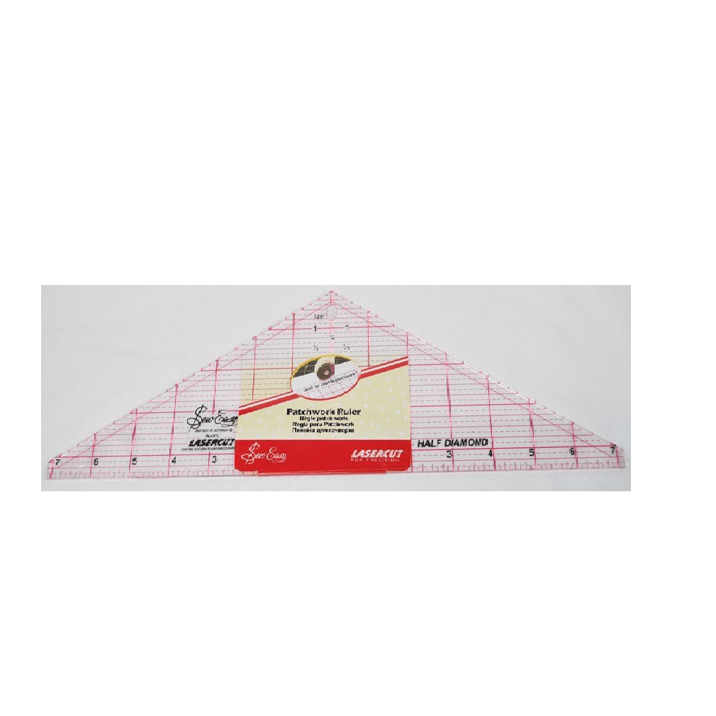 14.5 x 4.5 Inch Half Diamond Quilting Ruler