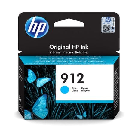 HP 912 Cyan Original Ink Cartridge (3YL77AE)