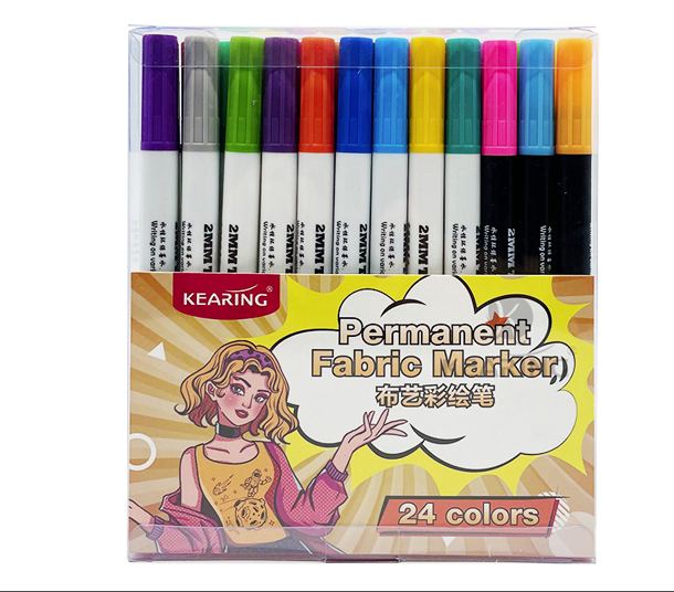 Fabric Markers Iron On Permanent 24 piece set