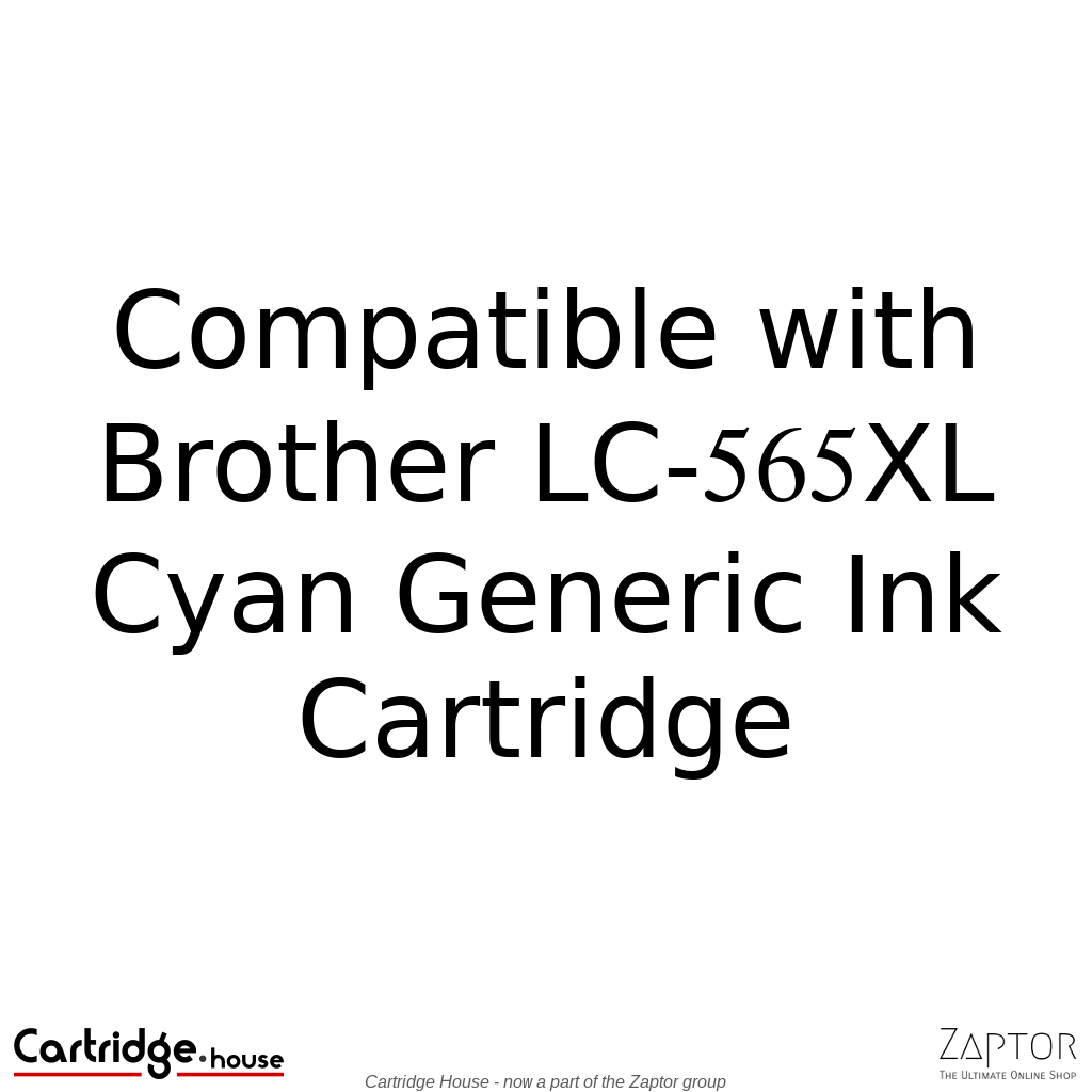 Brother LC-565XL Cyan Compatible Ink Cartridge - Alternate Brand