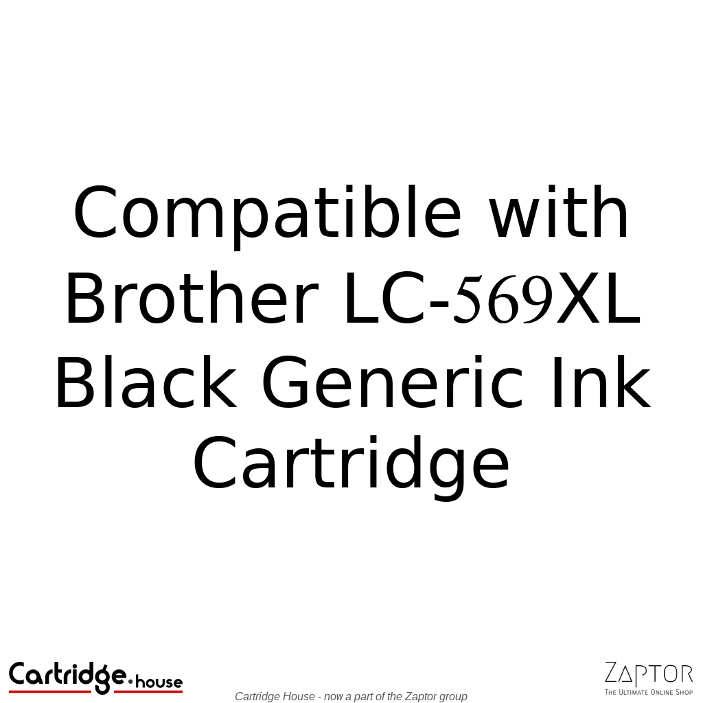 Brother LC-569XL Black Compatible Ink Cartridge - Alternate Brand