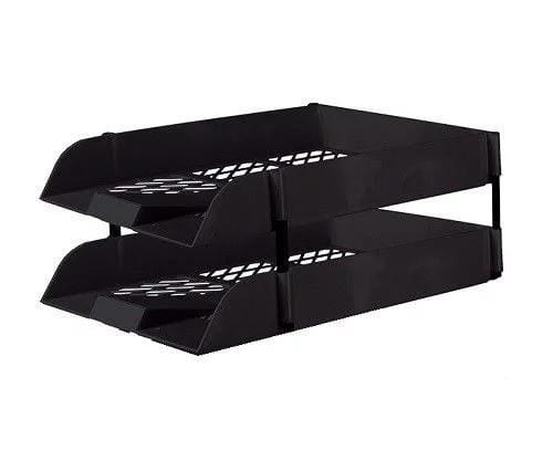 Letter Tray 2 s   Set Riser - Black