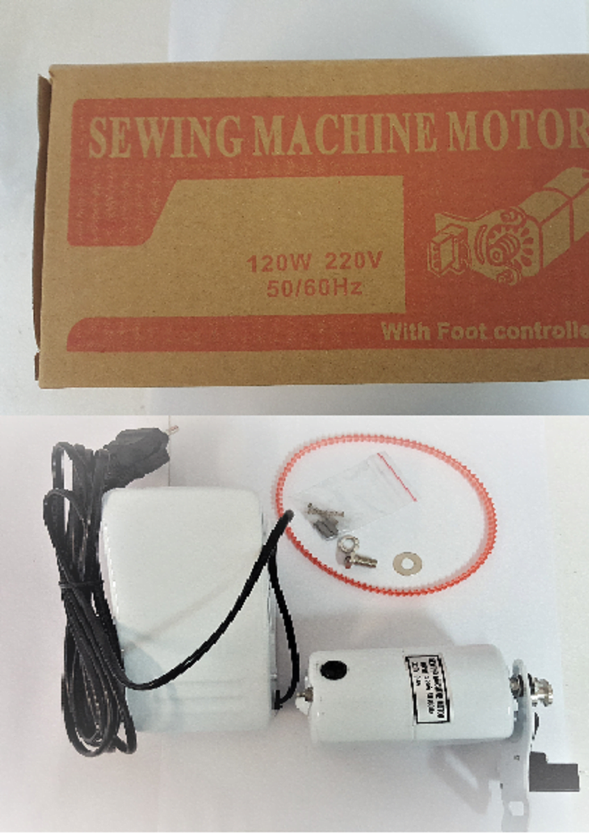 Sewing Machine Motor &amp; Foot Pedal Control set - SINGER 15 CLASS