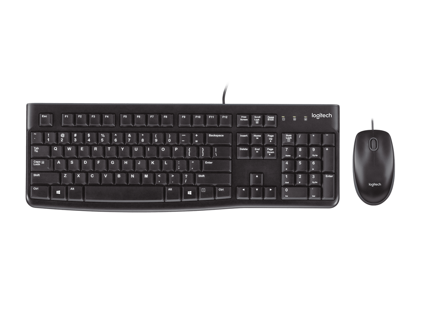 Logitech MK120 Corded Keyboard and Mouse Combo