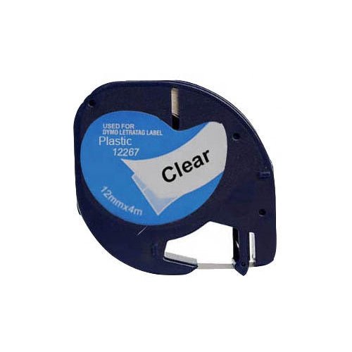 12267_8b1eeeff-1abc-448a-b49f-810bec502498.jpg DYMO LetraTag 12mm x 4m Plastic Compatible Label Tape - Image 8