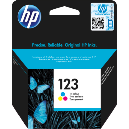 HP 123 Tri-Colour Original Ink Cartridge (F6V16AE)