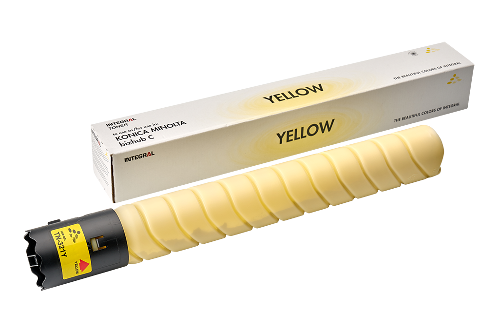 13100087_TN321Y_bizhubC224-1.png Konica Minolta TN321 Compatible Toner - Integral Brand - Yellow - Image 1