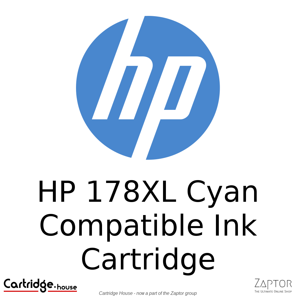178XLC.png HP 178XL Cyan Compatible Ink Cartridge - Alternate Brand - Image 1