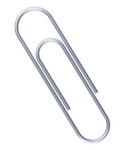 100 Paper Clips  33mm Silver