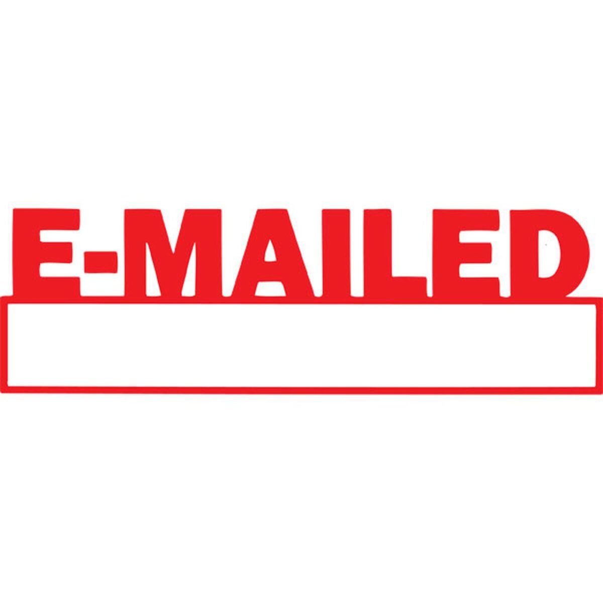 2324136000000237637.jpg Xstamper Red Ink Stamp - Emailed - 1650 - Image 1