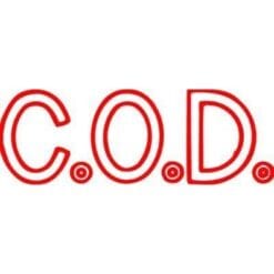 Xstamper Red Ink Stamp - C O D  - 1011