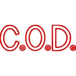 Xstamper Red Ink Stamp - C O D  - 1011