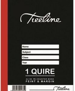 A4 Hard Cover Feint and Margin Counter Book  96 Pages