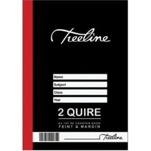 A4 Hard Cover Feint and Margin Counter Book  192 Pages