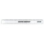 30cm Shatter Resistant Ruler  Clear