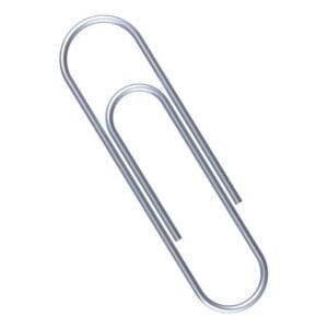 100 Paper Clips  50mm Silver