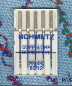 Schmetz Double Eye Needle -705DE  80 12