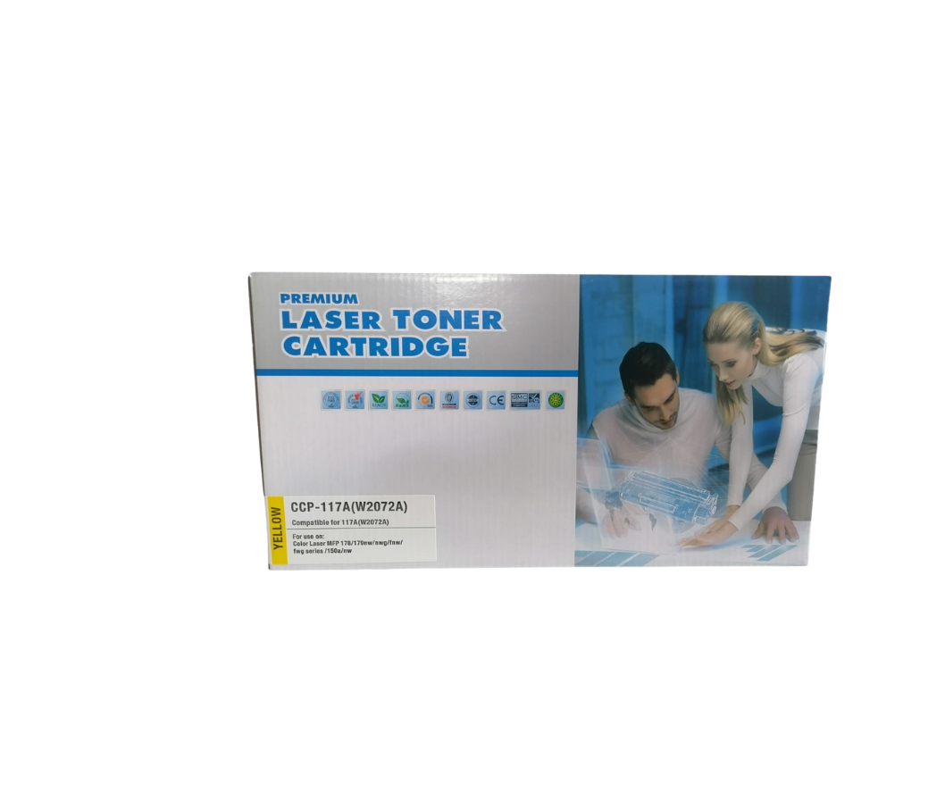 3.png HP 117A Yellow Compatible Toner (W2072A) - Alternate Brand - Image 1