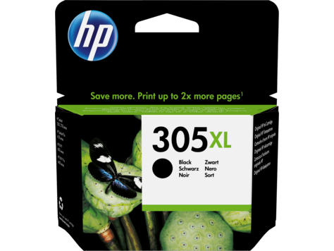 305XLBk.png HP 305XL High Yield Black Original Ink Cartridge (3YM62AE) - Image 1