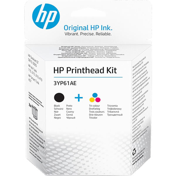 HP 3YP61AE Black and Tri-Colour Printheads - Original
