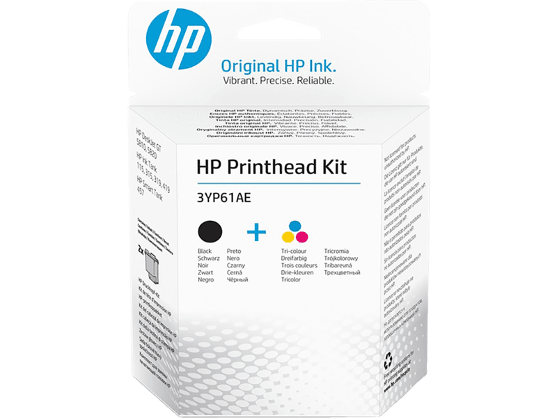 HP 3YP61AE Black and Tri-Colour Printheads - Original