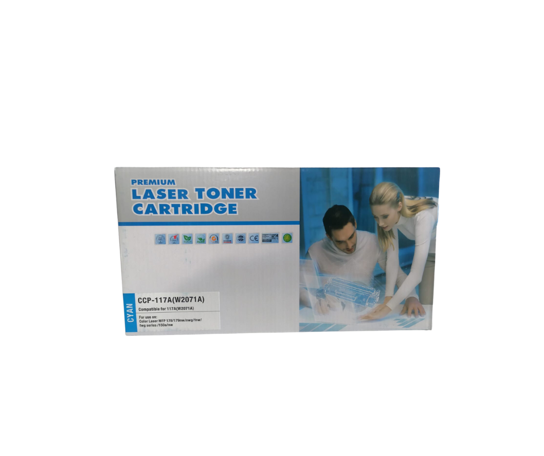 4.png HP 117A Cyan Compatible Toner (W2071A) - Alternate Brand - Image 1