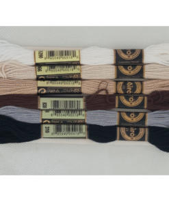 6 Skeins Embroidery Thread Natural Shades