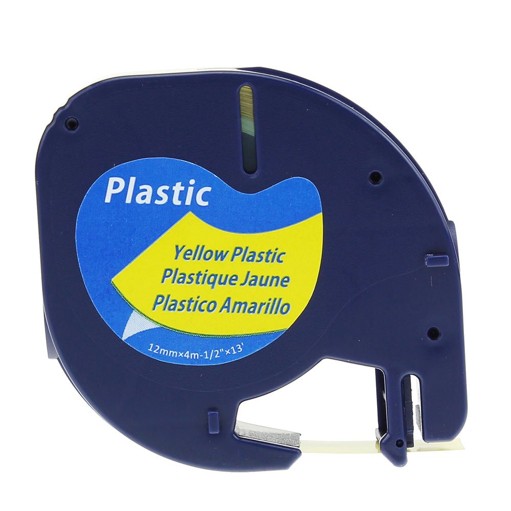 91222.jpg DYMO LetraTag 12mm x 4m Plastic Compatible Label Tape - Image 6
