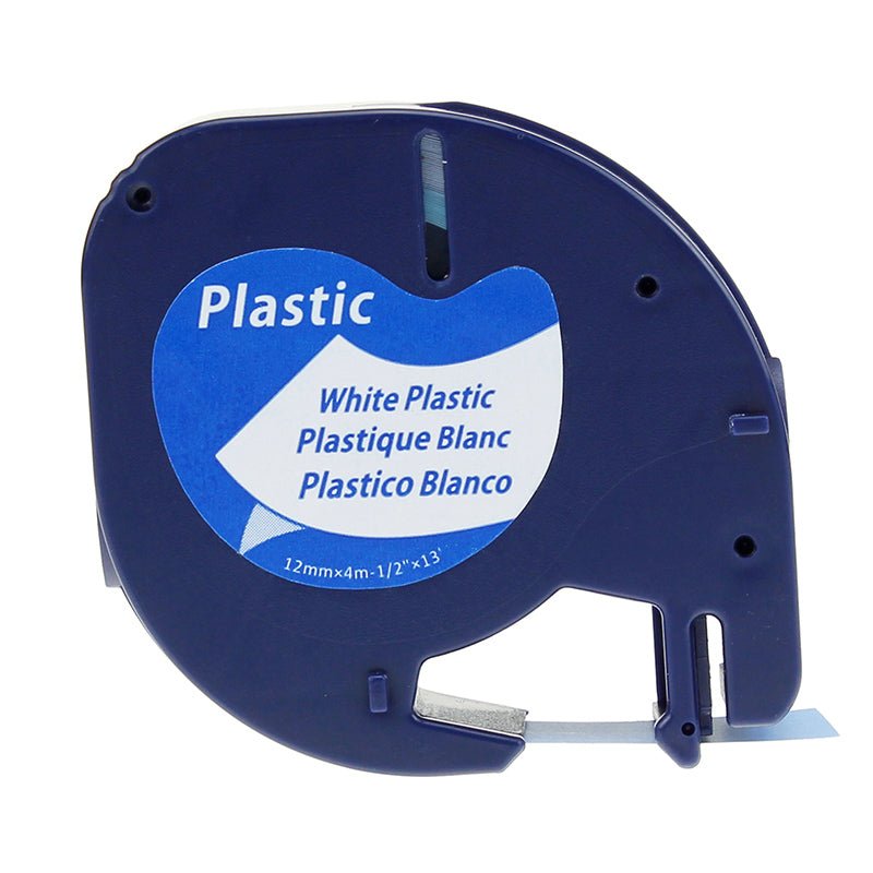 91331-1-1.jpg DYMO LetraTag 12mm x 4m Plastic Compatible Label Tape - Image 1