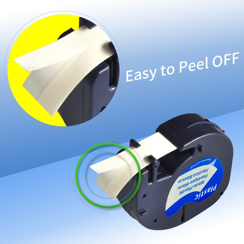91331-3-1.jpg DYMO LetraTag 12mm x 4m Plastic Compatible Label Tape - Image 4