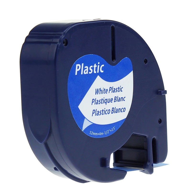 91331.jpg DYMO LetraTag 12mm x 4m Plastic Compatible Label Tape - Image 2
