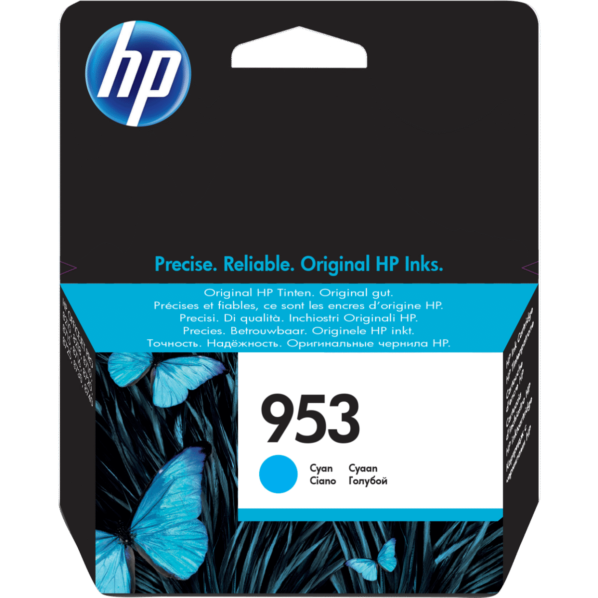953C.png HP 953 Cyan Original Ink Cartridge (F6U12AE) - Image 1