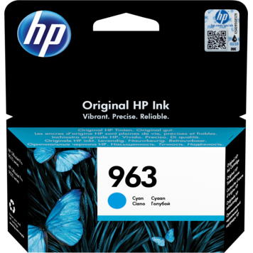 HP 963 Cyan Original Ink Cartridge (3JA23AE)