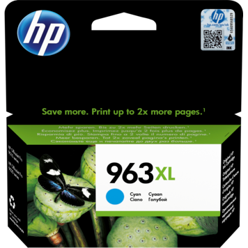 HP 963XL High Yield Cyan Original Ink Cartridge (3JA27AE)