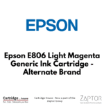 Epson E806 Light Magenta Generic Ink Cartridge - Alternate Brand