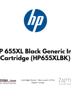 HP 655XL Black Compatible Ink Cartridge - Alternate Brand
