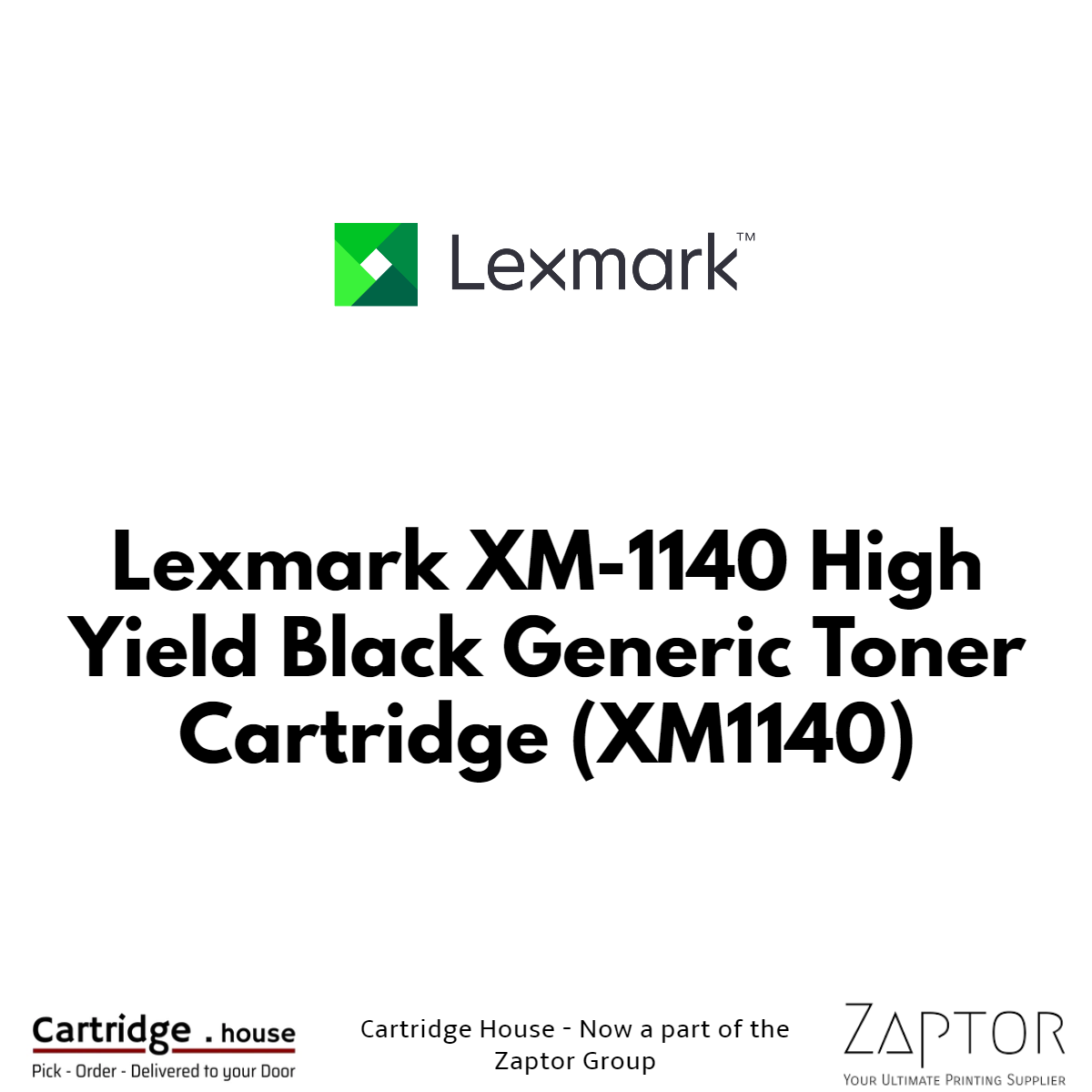 A-L-XM-1140-HY-BK.png Lexmark XM-1140 High Yield Black Compatible Toner Cartridge - Alternate Brand - Image 1