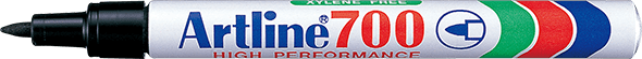 Artline_700_Black.png Artline Permanent Marker (Fine Tip) - Box of 12 - Image 5