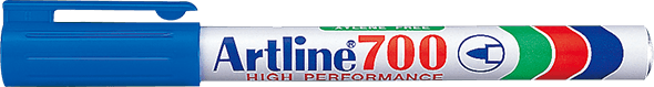 Artline_700_Blue.png Artline Permanent Marker (Fine Tip) - Box of 12 - Image 4