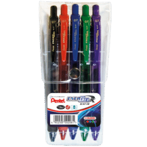 Pentel Energel X Pens 0.7mm BL107- Wallet of 6