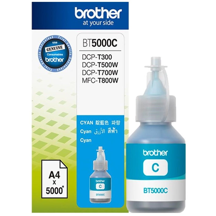 BT5000C.jpg Brother BT5000C Ultra High Yield Cyan Original Ink Bottle (BT5000C) - Image 1