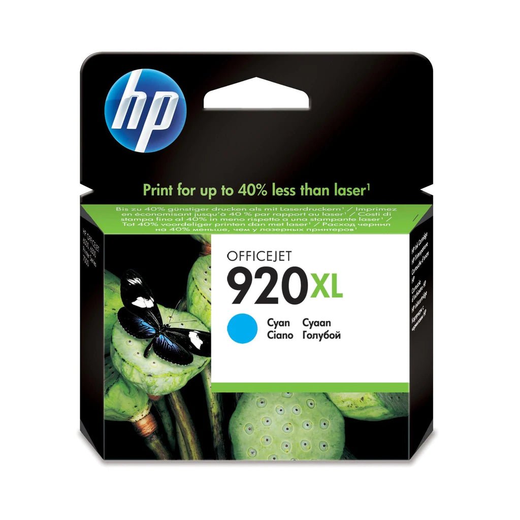 CD972AE.jpg HP 920XL High Yield Cyan Original Ink Cartridge (CD972AE) - Image 1