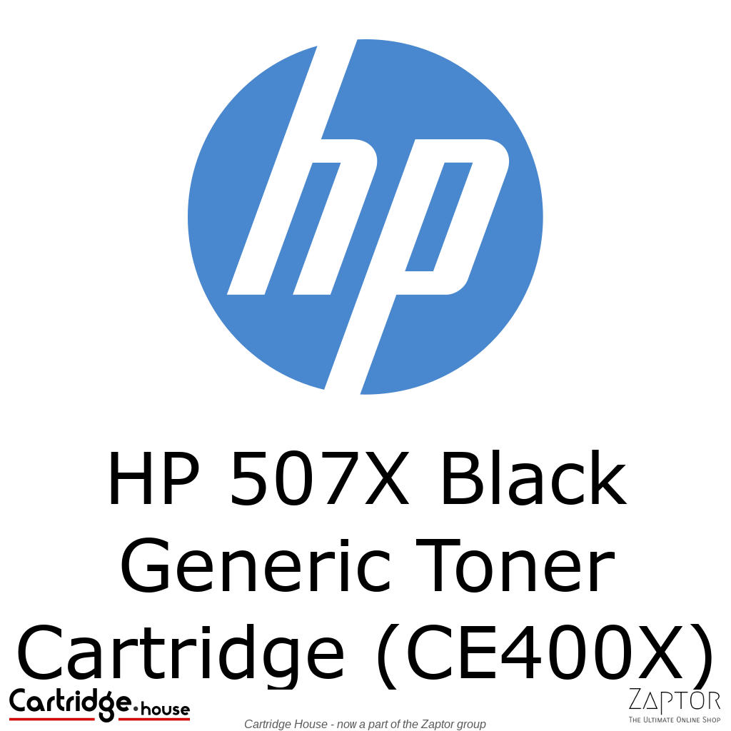 CE400X.png HP 507X High Yield Black Compatible LaserJet Toner Cartridge (CE400X) - Image 1