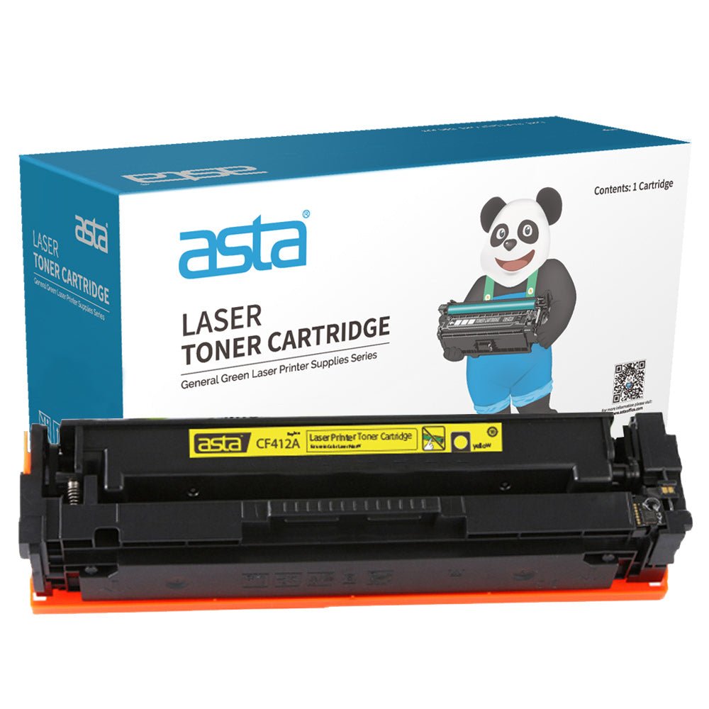 CF412a_1e983c98-b338-4765-b103-dbc9fd8eff59.jpg HP 410A Yellow Compatible Toner Cartridge - ASTA Brand - Image 1