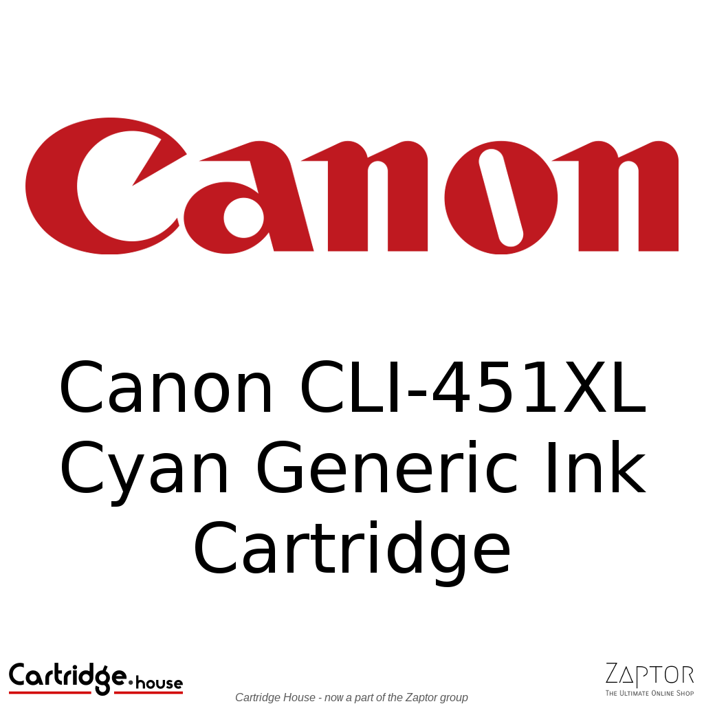 CLI-451XLC_93a5d922-fc45-4a8a-987f-bb18914d7e60.png Canon CLI-451XL Cyan Compatible Ink Cartridge - Alternate Brand - Image 1