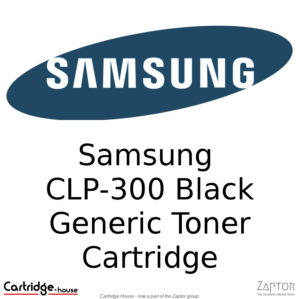 CLP-300B.png Samsung CLP-K300 Black Compatible Toner Cartridge - Alternate Brand - Image 1