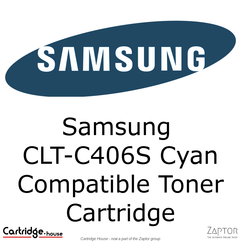 CLT-C406S.png Samsung CLT-C406S Cyan Compatible Toner Cartridge - Alternate Brand - Image 1